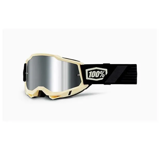 Occhiali Off-Road 100% The ACCURI 2 WAYSTAR - LENTE A SPECCHIO ARGENTO (Compreso nel prezzo anche: Lente trasparente extra)