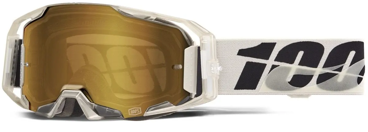 Occhiali Off-Road 100% ARMATIC PITCH - LENTE A SPECCHIO ORO