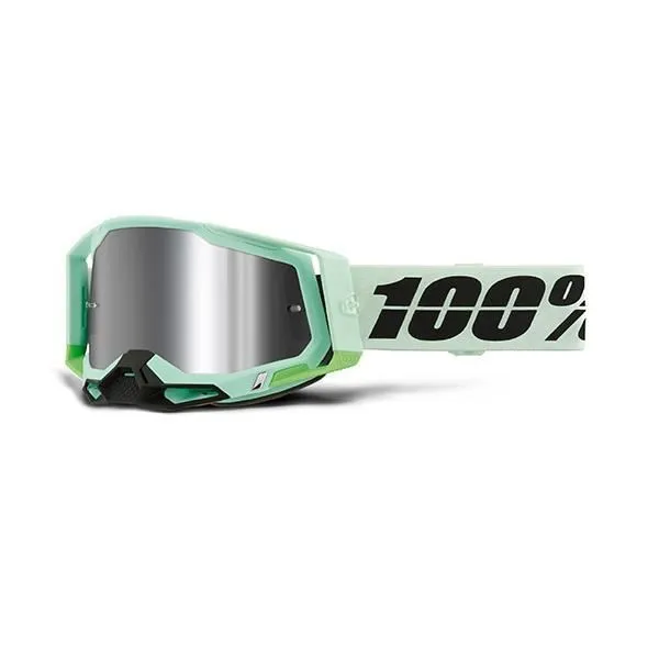 Occhiali Off-Road 100% The RACECRAFT 2 PALOMAR - LENTE A SPECCHIO ARGENTO(Compreso nel prezzo anche: Lente trasparente extra e Tear-Off extra)