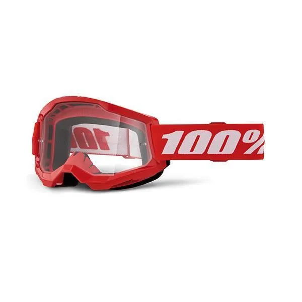 Occhiali Off-Road 100% The STRATA 2 RED - LENTE TRASPARENTE