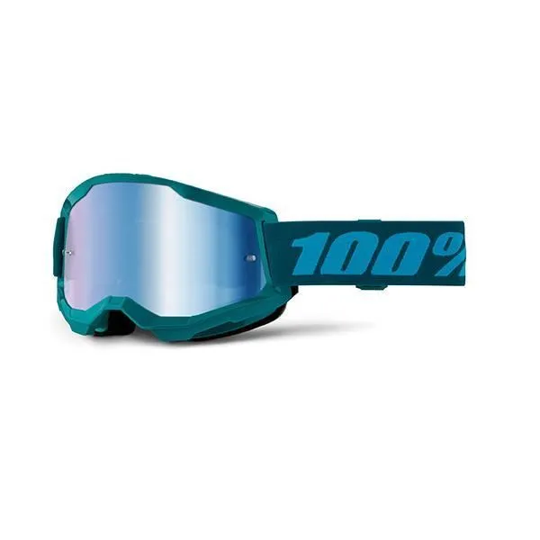 Occhiali Off-Road 100% The STRATA 2 STONE - LENTE A SPECCHIO BLU