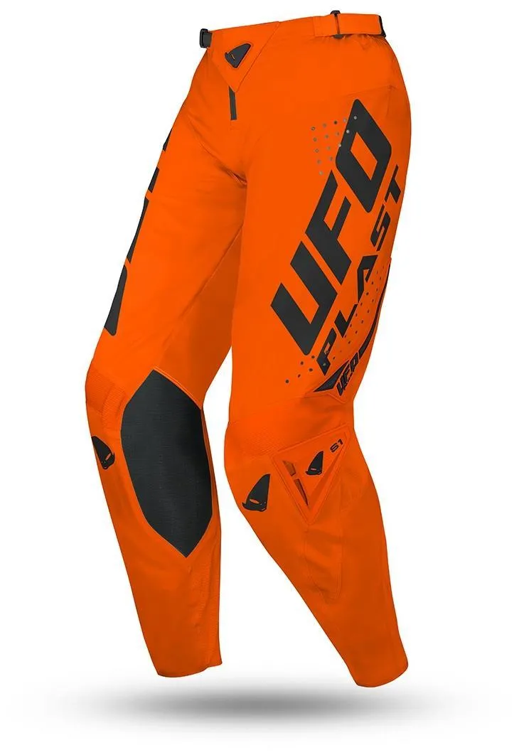 Pantaloni cross enduro UFO Radial arancio fluo