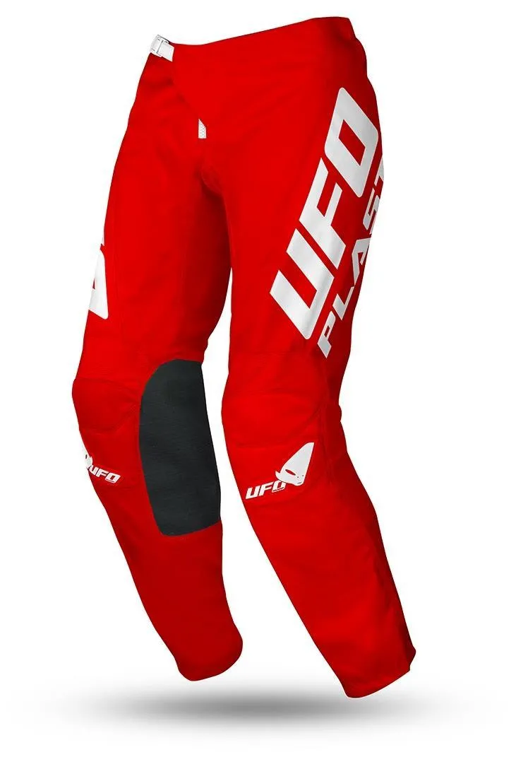 Pantaloni cross enduro UFO Radial da bambino rossi