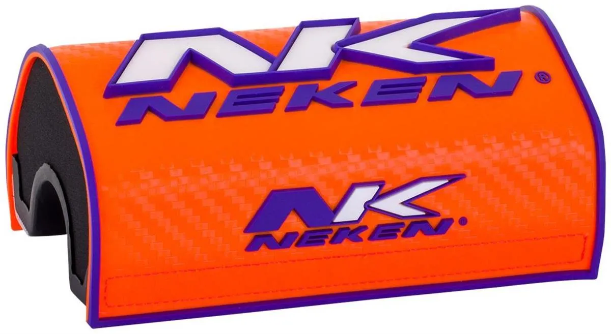 Paracolpi Neken 3D Oversize a mattoncino per manubrio da 28mm Arancione Fluo