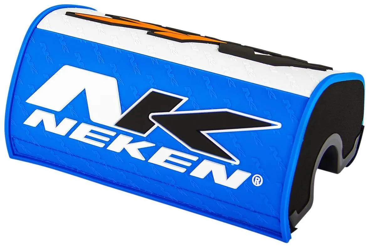 Paracolpi Neken Oversize a mattoncino per manubrio da 28mm Azzurro-Bianco