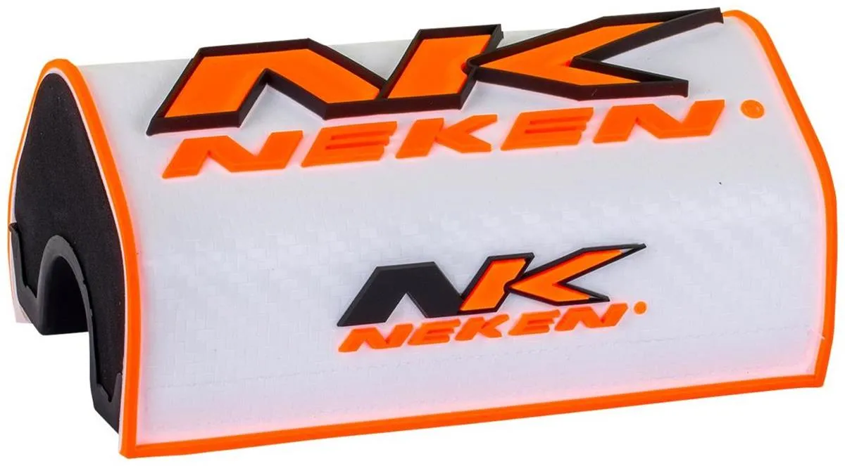 Paracolpi Neken 3D Oversize a mattoncino per manubrio da 28mm Bianco