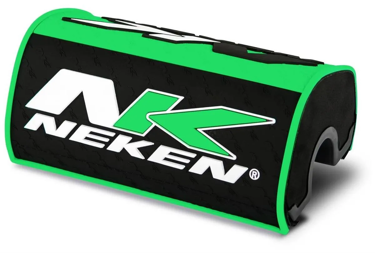 Paracolpi Neken Oversize a mattoncino per manubrio da 28mm Nero-Verde