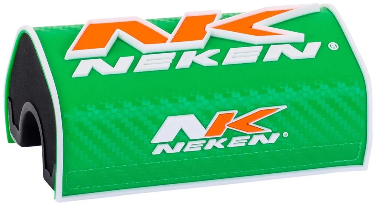 Paracolpi Neken 3D Oversize a mattoncino per manubrio da 28mm Verde