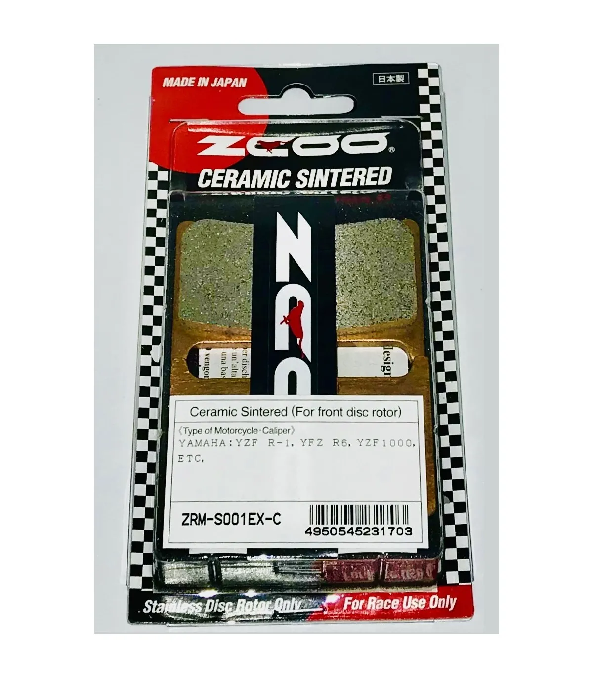 Pastiglie Freno ZCOO S001 EX-C 1 coppia per 1 disco freno - Yamaha -