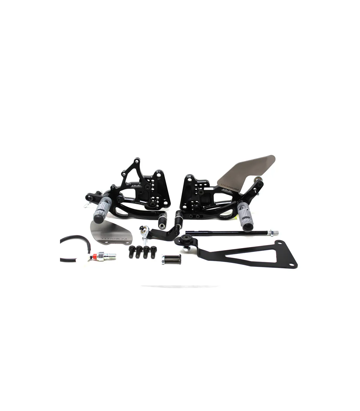 PEDANE ARRETRATE VALTERMOTO REGOLABILI TIPO 3.5 PER KAWASAKI NINJA ZX6R 636 2009-2020