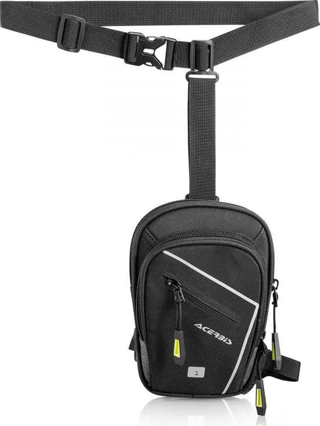 Borsello da gamba ACERBIS X-SIDE bag nero con cover impermeabile