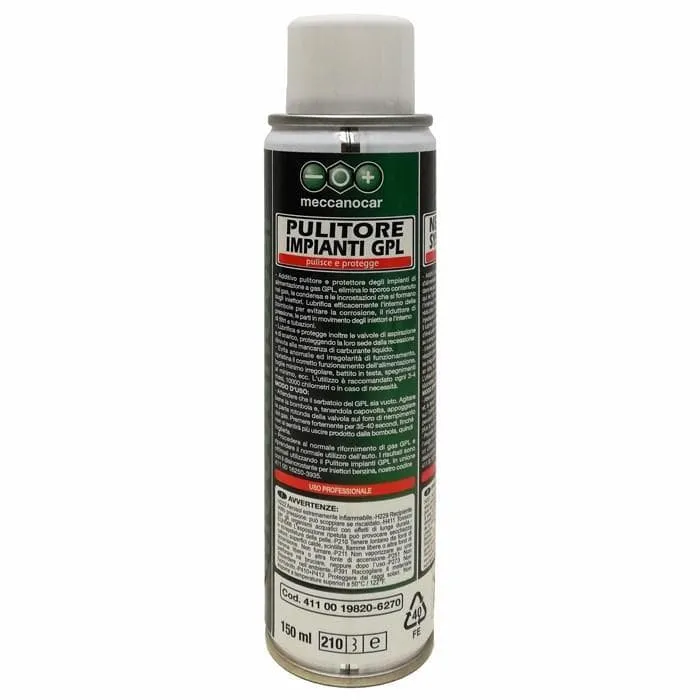 Additivo MECCANOCAR pulitore impianto GPL 120ml