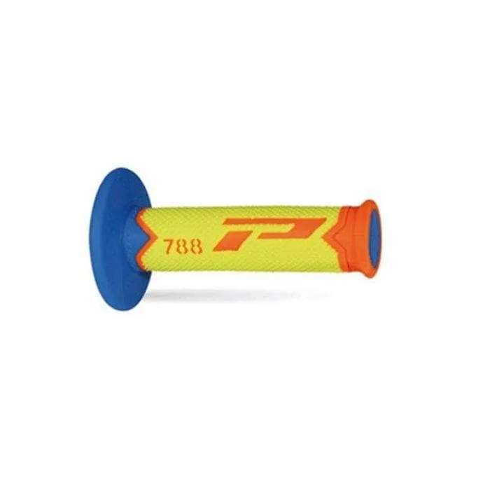 Coppia manopole PROGRIP soft touch cross arancio fluo | giallo fluo | blu chiaro art. 788