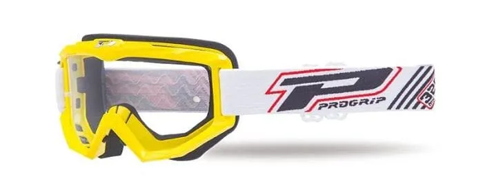 Maschera PROGRIP 3201 atzaky giallo lente trasparente