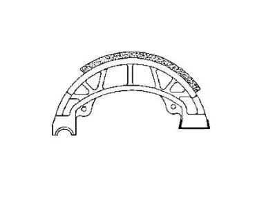 Ganasce freno SGR posteriori Piaggio vespa - liberty - zip - Typhoon