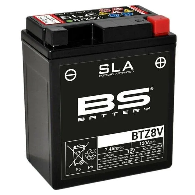 Batteria BS BTZ8V 12V 7.4Ah 120A