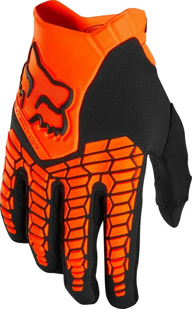 Guanti cross | enduro FOX Pawtector Glove nero | arancio fluo