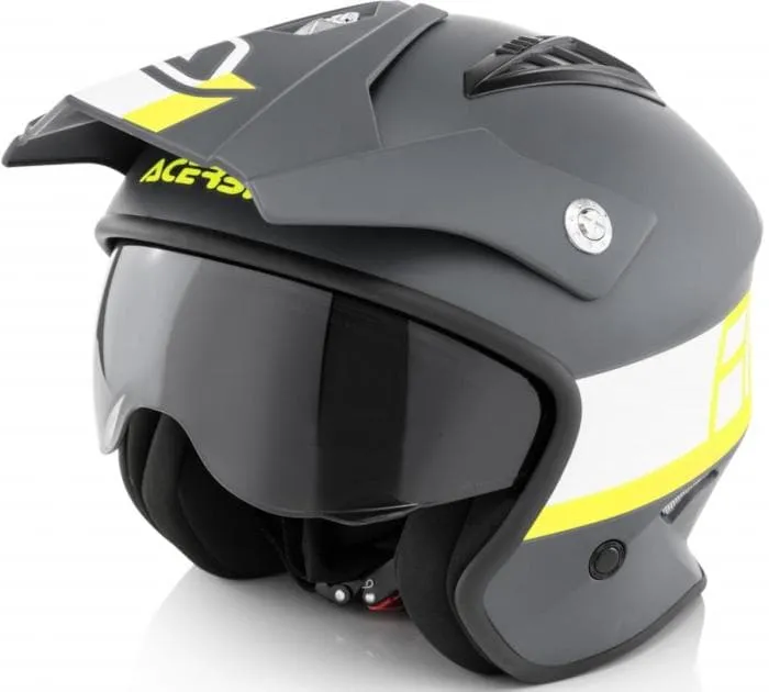 Casco Jet ACERBIS Aria nero | giallo