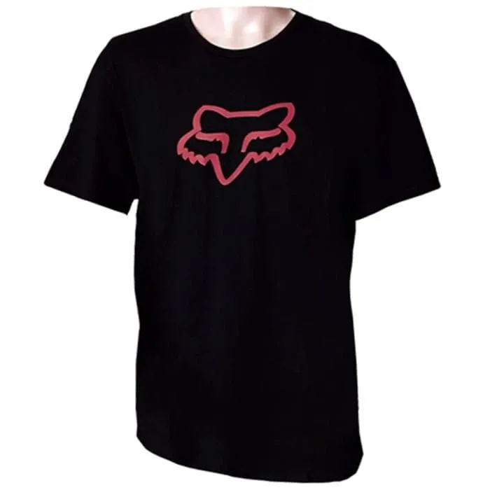 T-shirt FOX Legacy foxhead ss tee nero | rosso