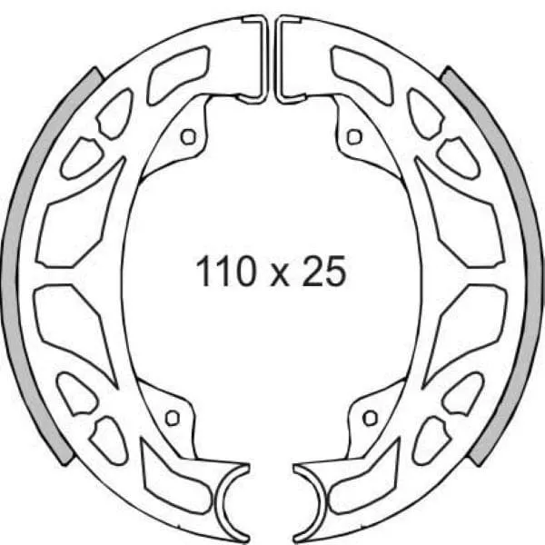 Ganasce freno posteriori PIAGGIO originali vespa ET4 125