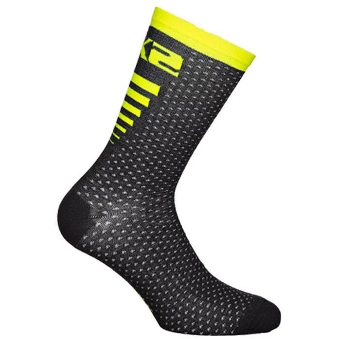 Calze tecniche SIXS Arrow merinos nero / giallo 35|38