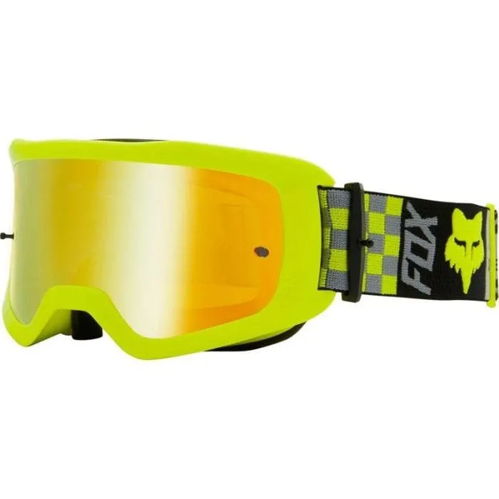 Maschera FOX bimbo Main ILLMATIK youth goggle spark giallo fluo specchiata
