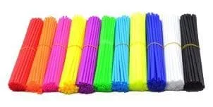 Kit 80 copri raggi NRTEAM arancio fluo