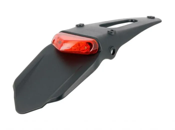 Portatarga MYRA PARTS universale enduro rosso led OMOLOGATO