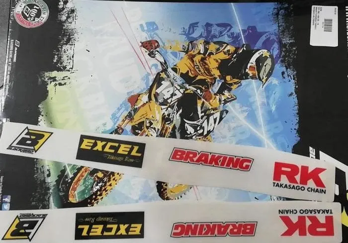 Adesivi forcellone YAMAHA YZF 250-450 09-16 BLACKBIRD