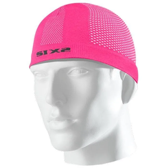 Calotta sottocasco SIX2 CARBON rosa fluo