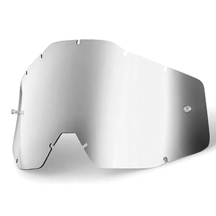 Lente ricambio 100% accuri-strata-racecraft specchiata silver