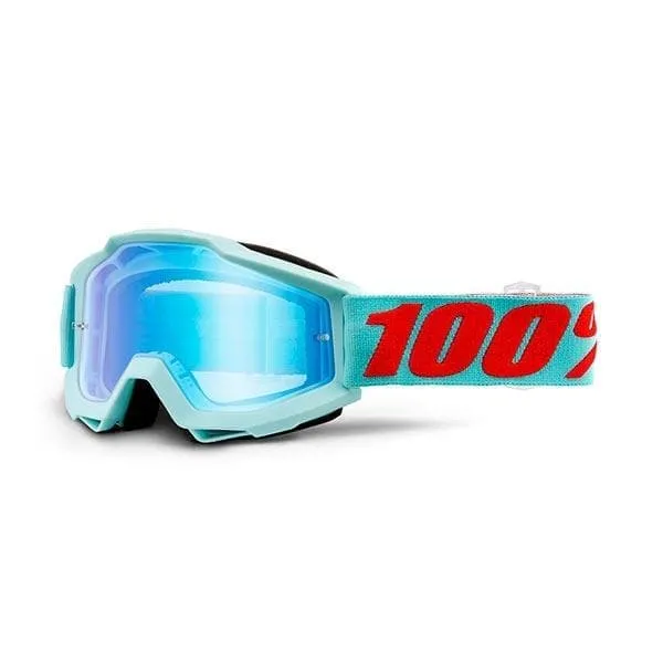 Maschera 100% ACCURI MALDIVES celeste lente specchiata blue