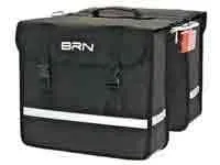 Borse laterali bici BRN urban in cordura 30x12x34 cm nero