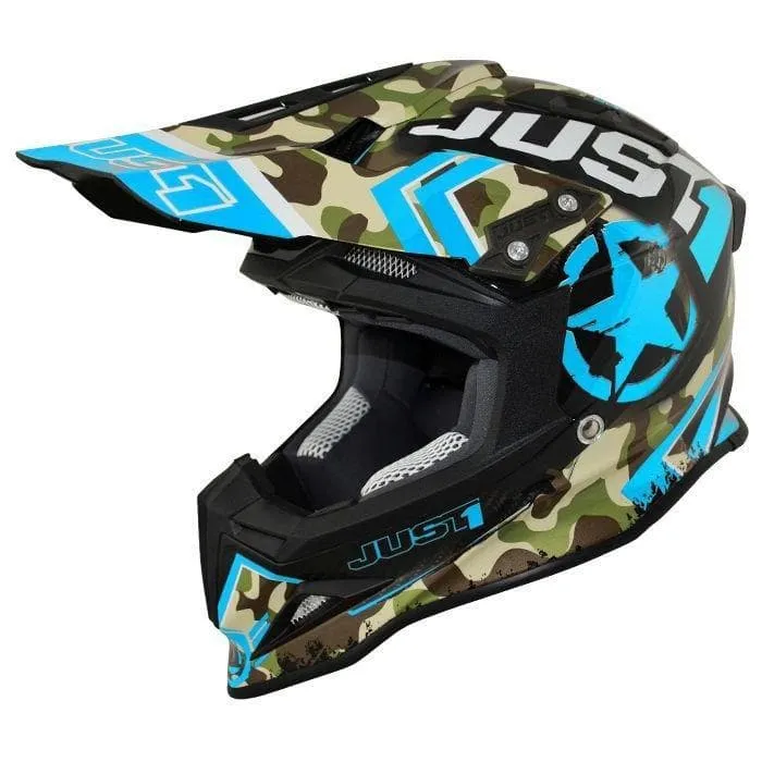 Casco Cross | Enduro JUST1 J12 KOMBAT blue