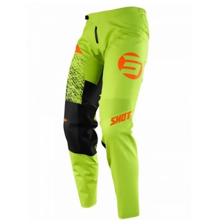 Pantaloni bimbo cross | enduro SHOT KID ROLL green - orange