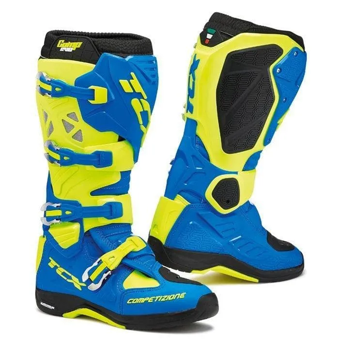 Stivali TCX COMP EVO 2 MICHELIN royal blue | yellow fluo 2019