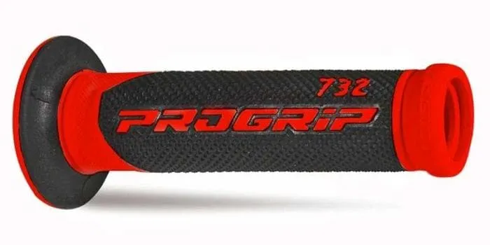 Coppia manopole PROGRIP 732 soft touch scooter nero | rosso