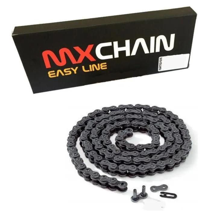 Catena di trasmissione MX Chains 520 cross economica senza O-Ring 120 maglie nera