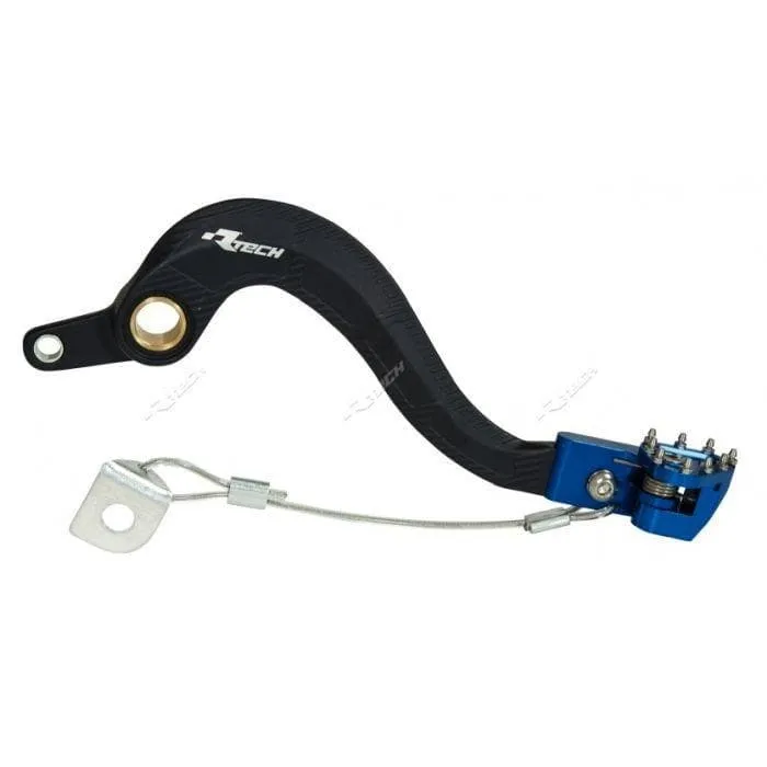 Leva freno posteriore RTECH CNC nero - blu HSQ TE 125 2014-2016 TE 250-300 2014-2016
