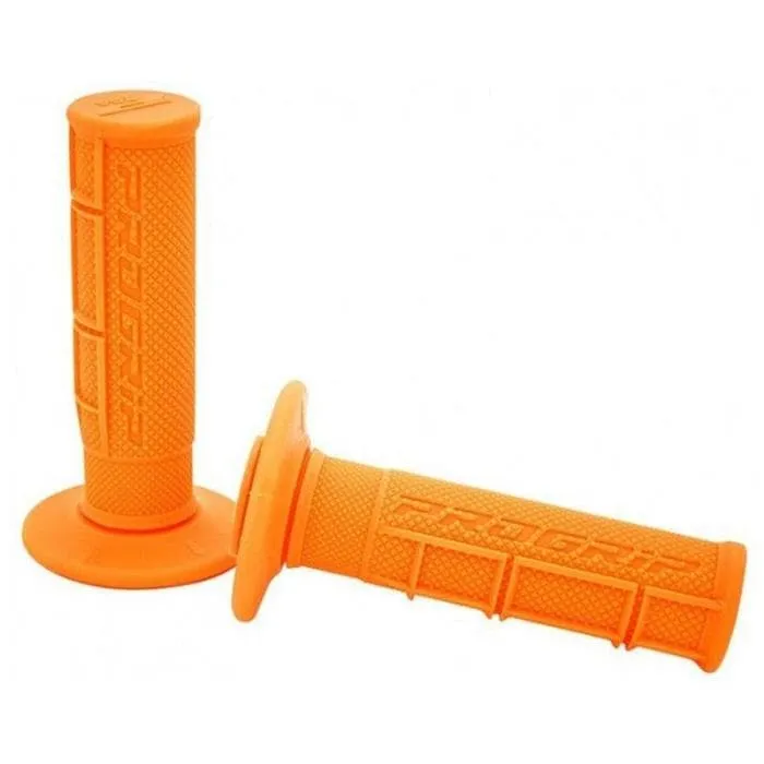 Coppia manopole PROGRIP soft touch cross arancio art. 794