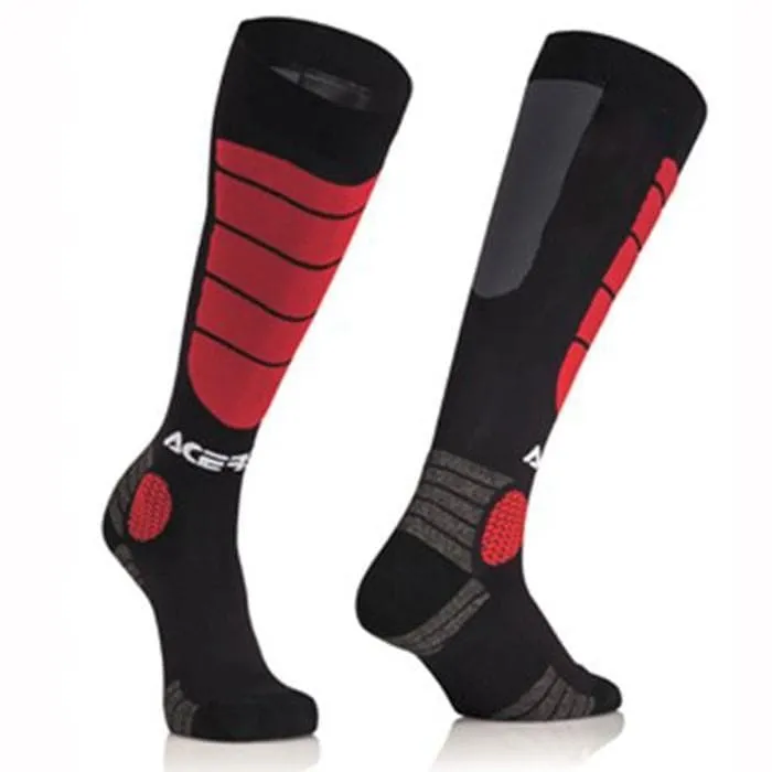 Calzettoni ACERBIS MX IMPACT nero - rosso