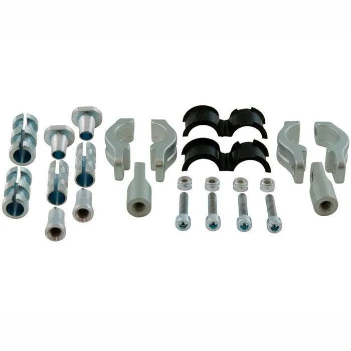 Kit di montaggio snodato universale paramani RACETECH silver