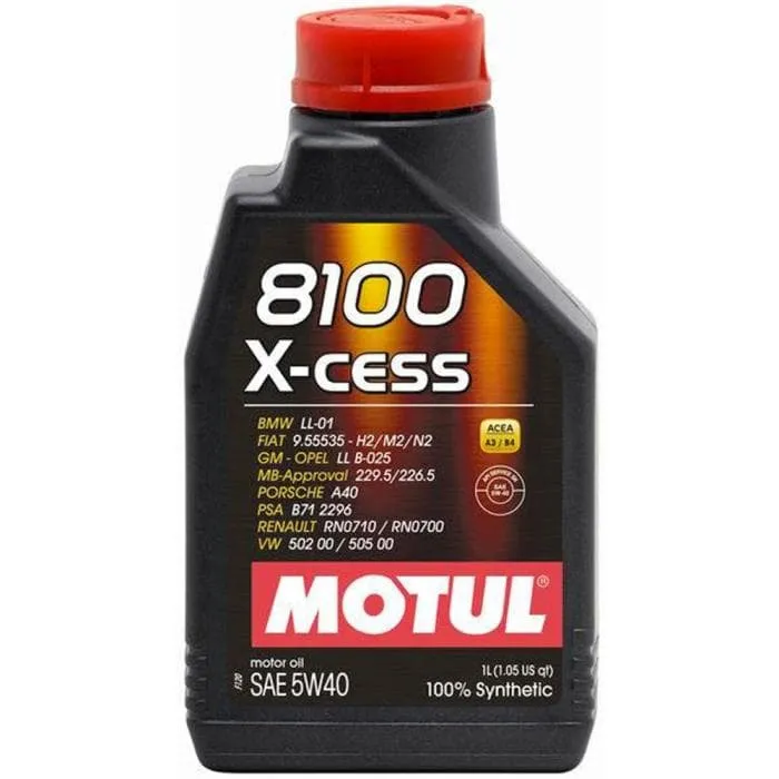 Olio auto MOTUL 8100 X-CESS 5W40 1 lt