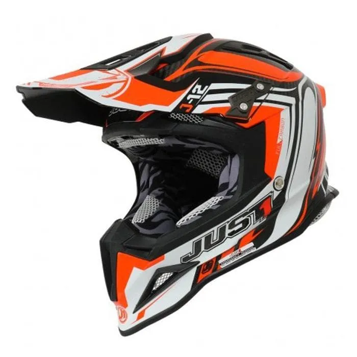 Casco Cross | Enduro JUST1 J12 FLAME red | black