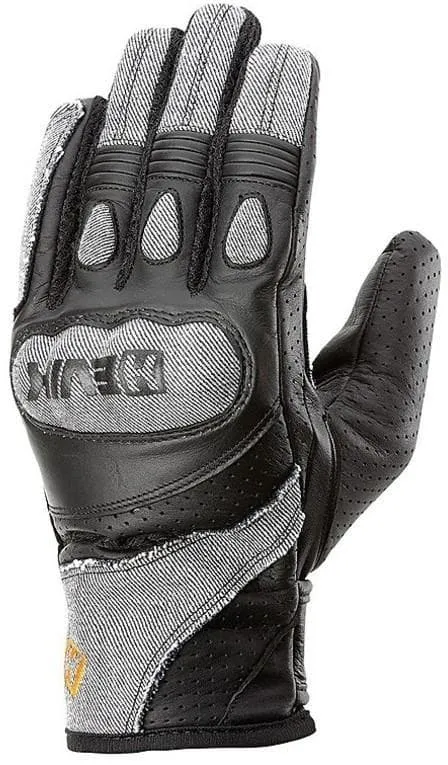 Guanti estivi HEVIK Denim gray e pelle