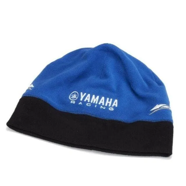 Berretto YAMAHA bimbo Pile fleece beanie hat GRENA blue double face nero | nero-blue 48-55 cm