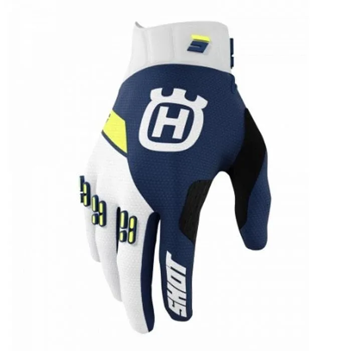 Guanti cross | enduro SHOT HUSQVARNA LIMITED EDITION 2022 blue