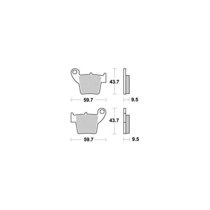 Pastiglie freno posteriore KYOTO HM-HONDA