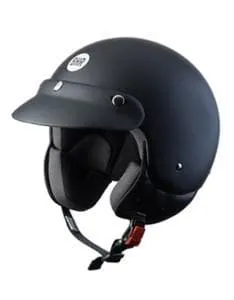 Casco demi-jet BHR 803 SIMPLY nero opaco - 3 bottoni