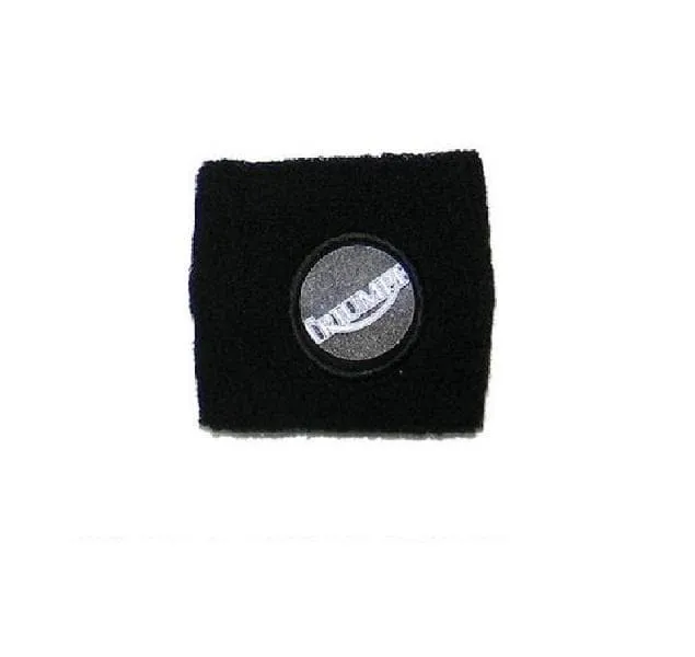 Polsino spugna 4R logo TRIUMPH nero